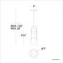 5_Balthus 15 1/4" High Black LED Outdoor Hanging Light more views