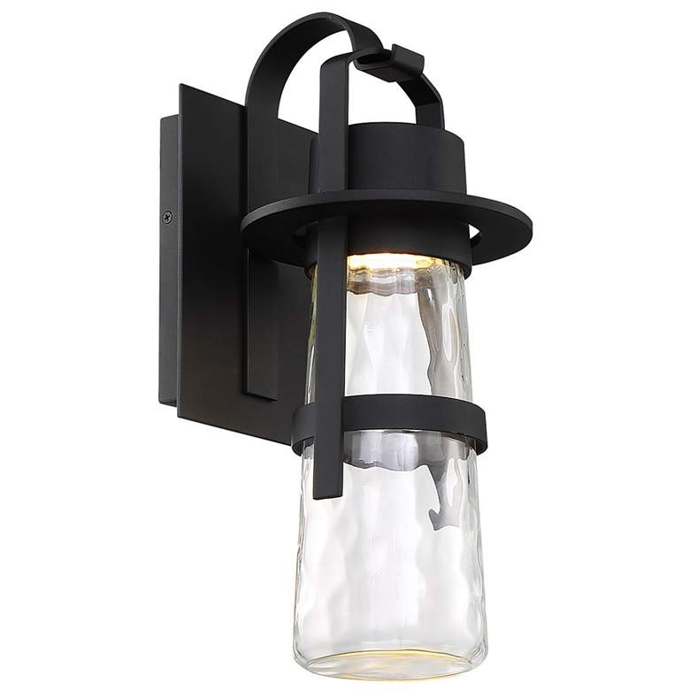 Image 1 Balthus 16 inchH x 7 inchW 1-Light Outdoor Wall Light in Black