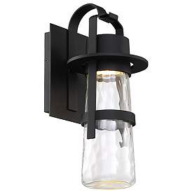 Image1 of Balthus 16"H x 7"W 1-Light Outdoor Wall Light in Black