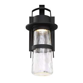 Image2 of Balthus 16"H x 7"W 1-Light Outdoor Wall Light in Black more views