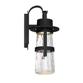 Image3 of Balthus 16"H x 7"W 1-Light Outdoor Wall Light in Black more views