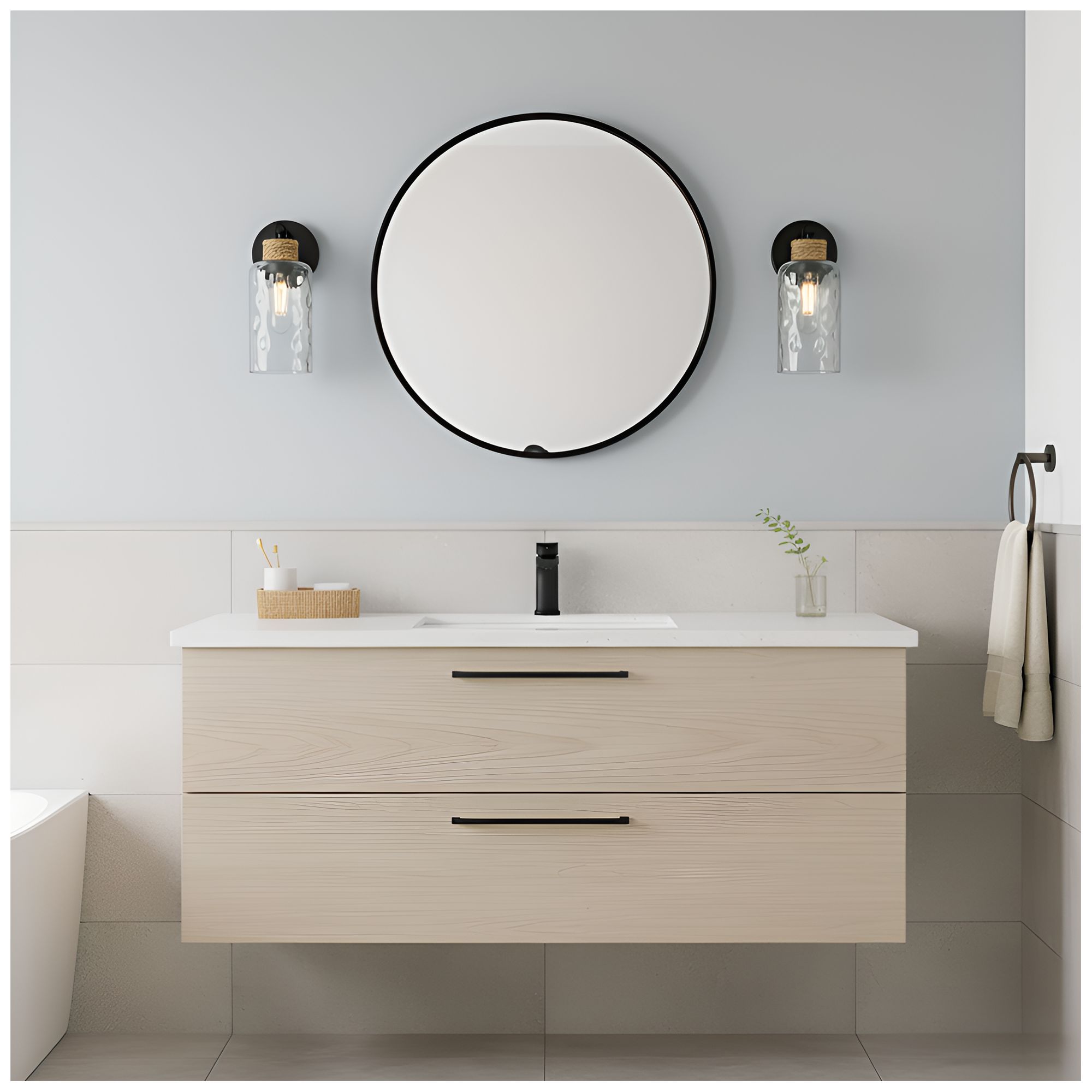 Image 7 Baltic 1-Light Matte Black Wall Sconce more views