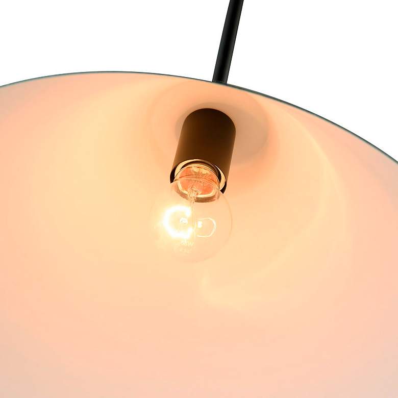 Image 4 Baltic 15" Wide Black Pendant With Black Iron Shade more views