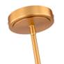 4_Baltic 15" Wide Brass Pendant With Semi-Clear Glass Shade more views