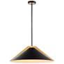 2_Baltic 24" Wide 3-Light Black Pendant With Black Iron Shade
