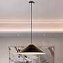 1_Baltic 24" Wide 3-Light Black Pendant With Black Iron Shade
