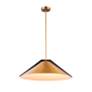 5_Baltic 24" Wide 3-Light Brass Pendant With Brushed Brass Iron Shade more views