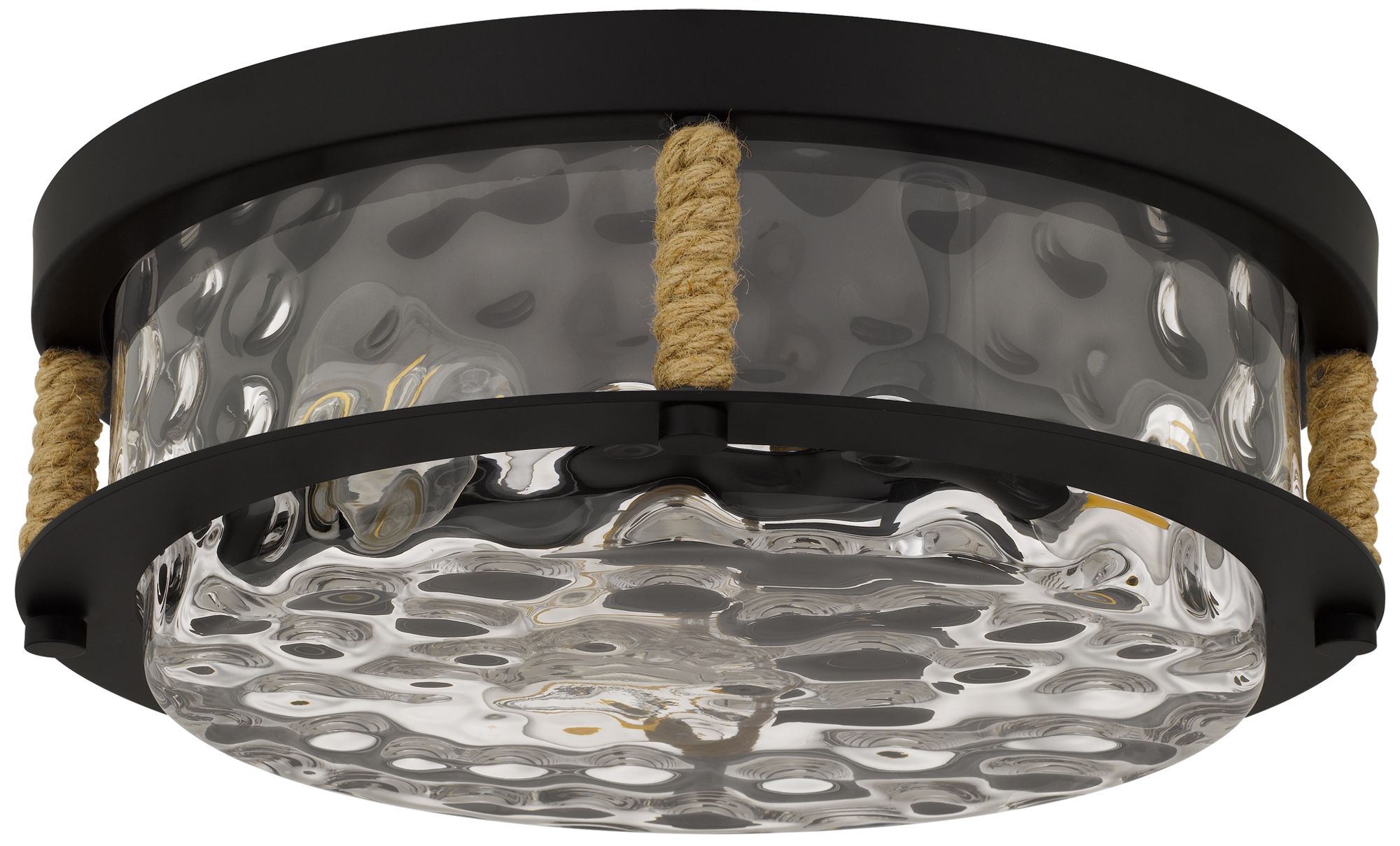 Image 3 Baltic 3-Light Matte Black Flush Mount more views