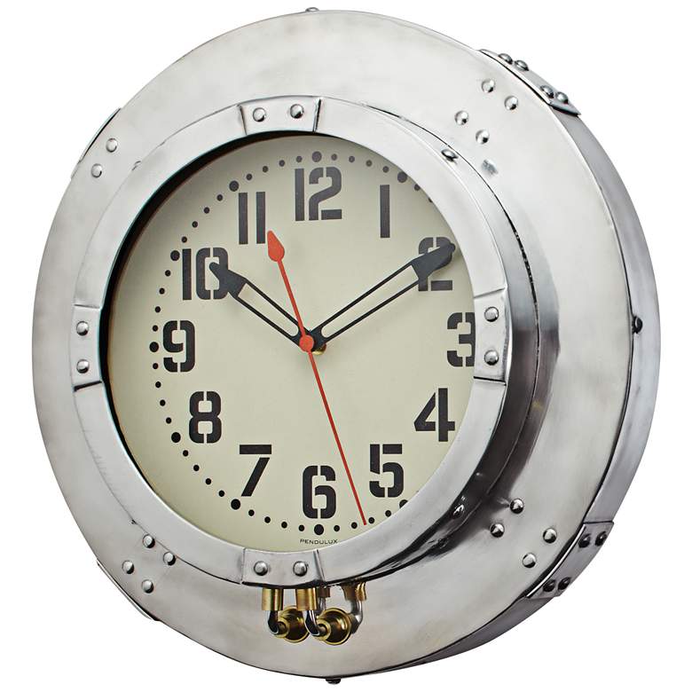 Image 1 Baltimore Aluminum 18 inch Round Wall Clock