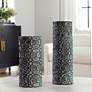 1_Baltra Set of 2 Verdigris Ceramic Vases