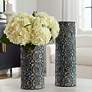 3_Baltra Set of 2 Verdigris Ceramic Vases more views