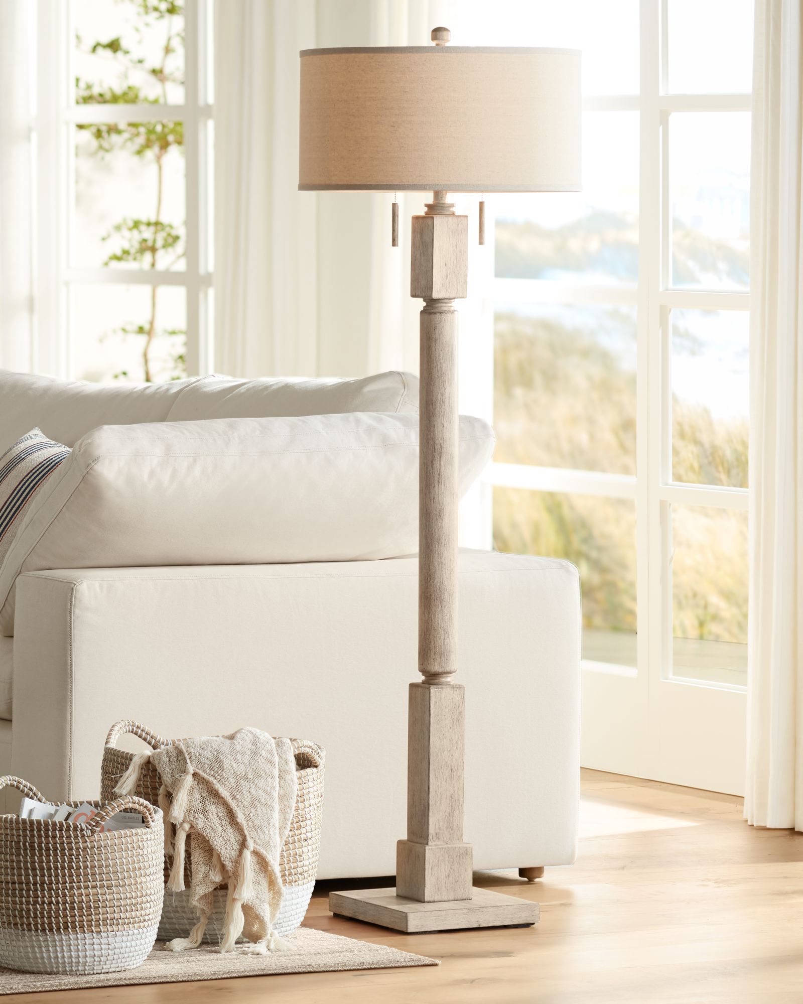 beachy looking floor lamps