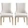 Bambach Parsons Biscuit Brown Wood Dining Chair Set of 2
