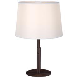 Bambi 14.2&quot; Deep Taupe/Cream White Table Lamp