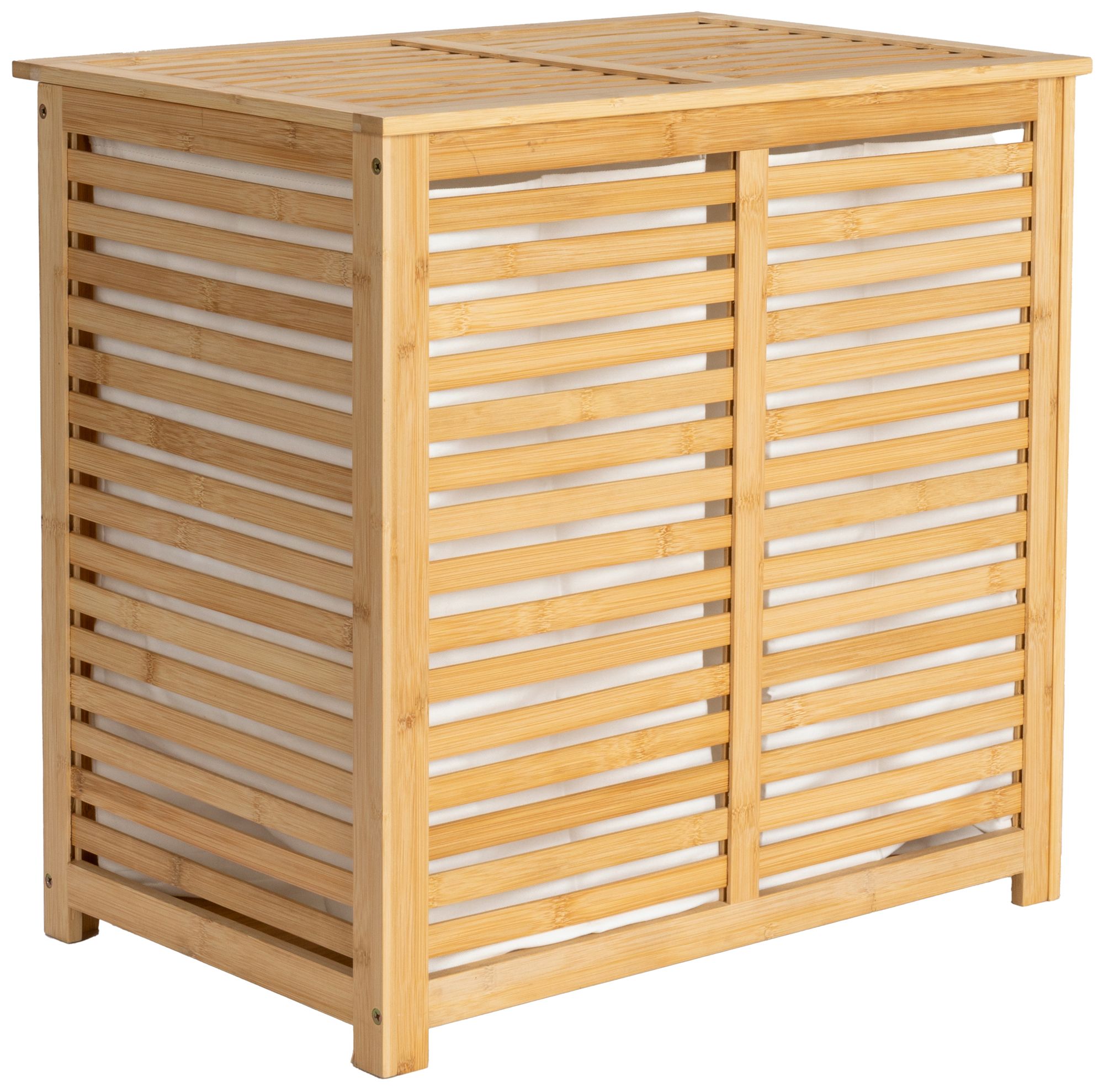 Image 2 Bamboo and Cotton Double Laundry Sorter