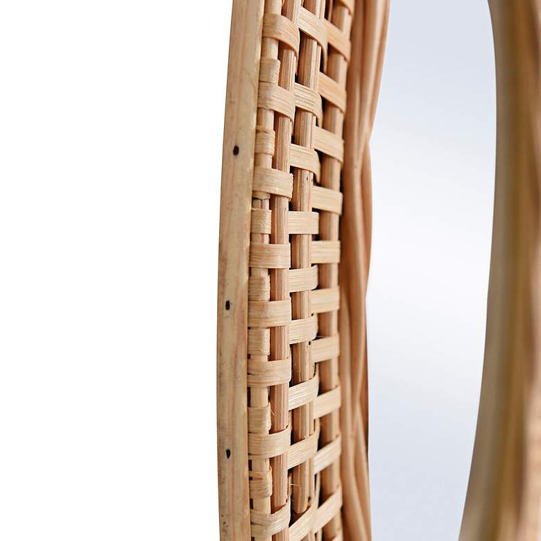 Image 5 Bamboo Breeze 23.62" Wide Wwoven Bamboo Framed Decorative Mirror more views