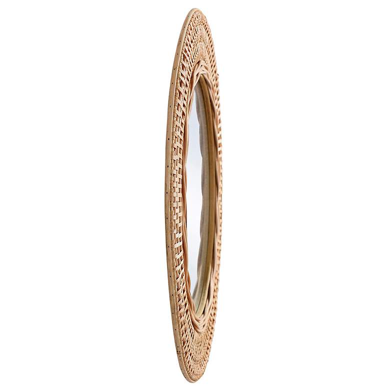 Image 6 Bamboo Breeze Natural Woven 23 1/2" Round Wall Mirror more views