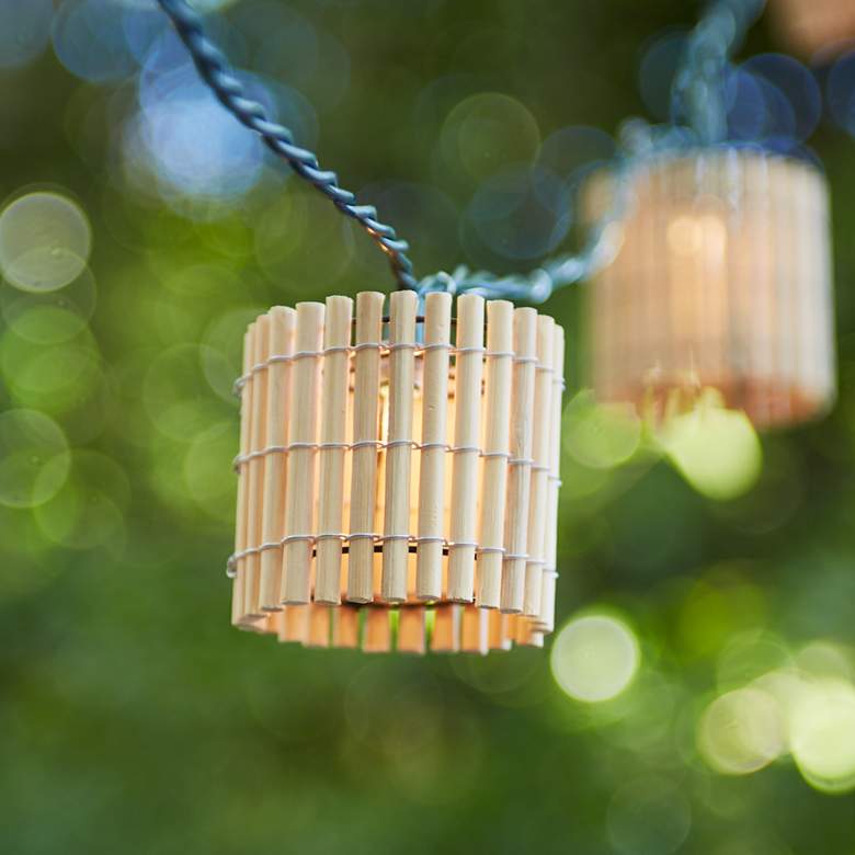 Image 1 Bamboo Lantern Ten-Light Party Light Set