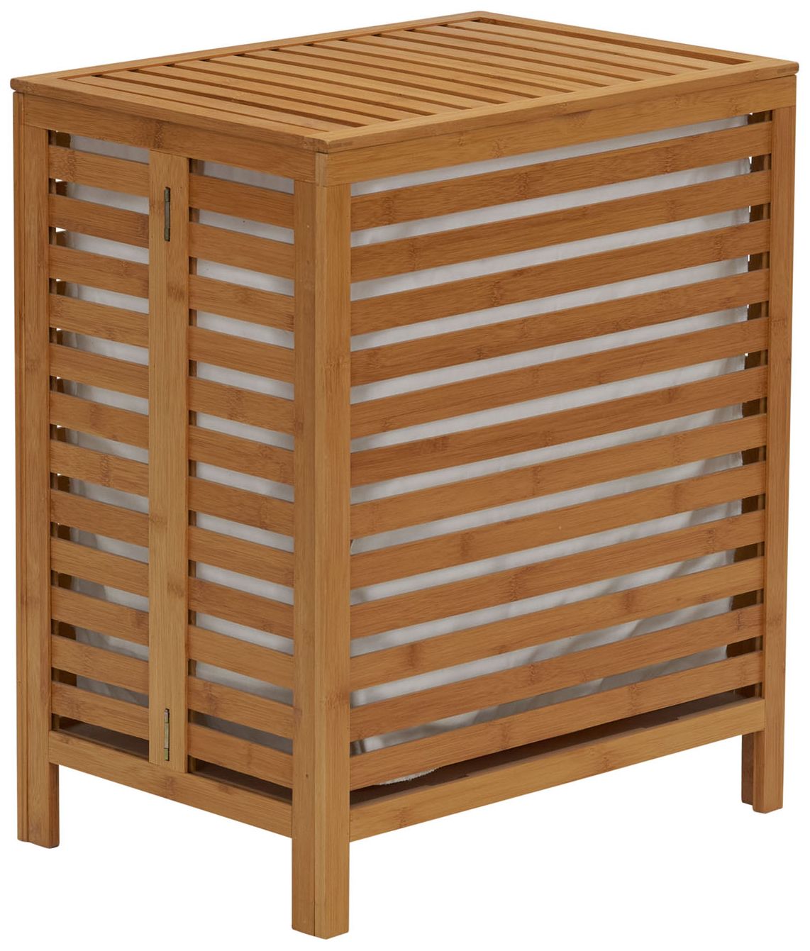 Image 2 Bamboo Laundry Hamper with Natural Cotto
