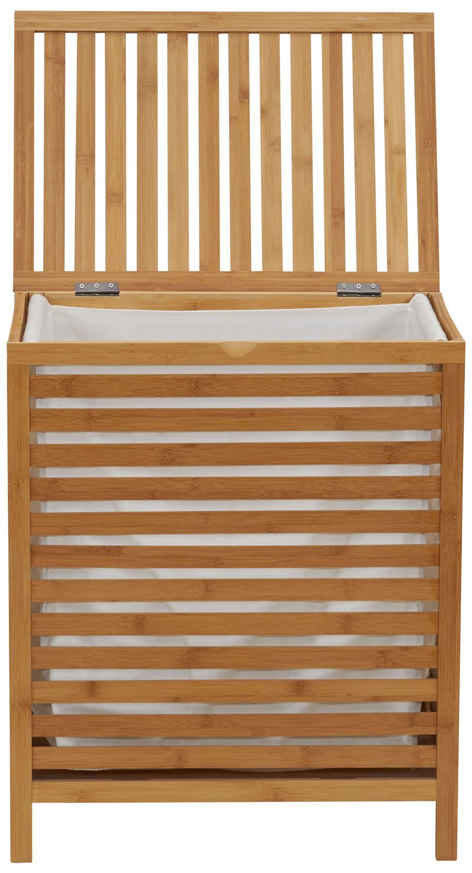 Bamboo Laundry Hamper with Natural Cotto
