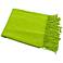 Bamboo Luxury Bright Chartreuse Green Throw Blanket
