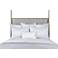 Bamboo Quilted White Euro Pillow Sham