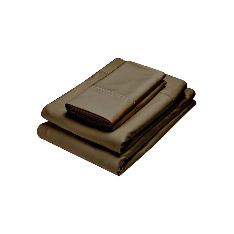 Image 1 Bamboo Sable Queen Flat Sheets