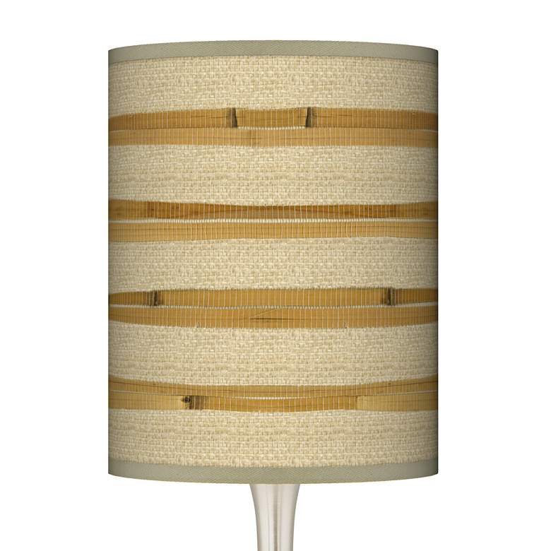 Image 3 Bamboo Wrap Giclee Modern Coastal Droplet Table Lamp more views