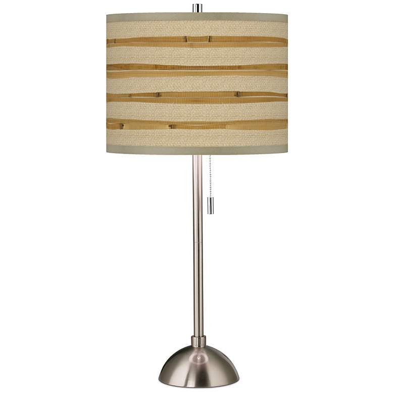 Image 1 Bamboo Wrap Giclee Shade Table Lamp