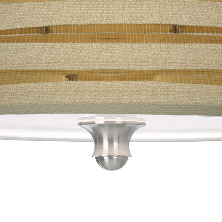 Image 3 Bamboo Wrap Tapered Drum Giclee Ceiling Light more views