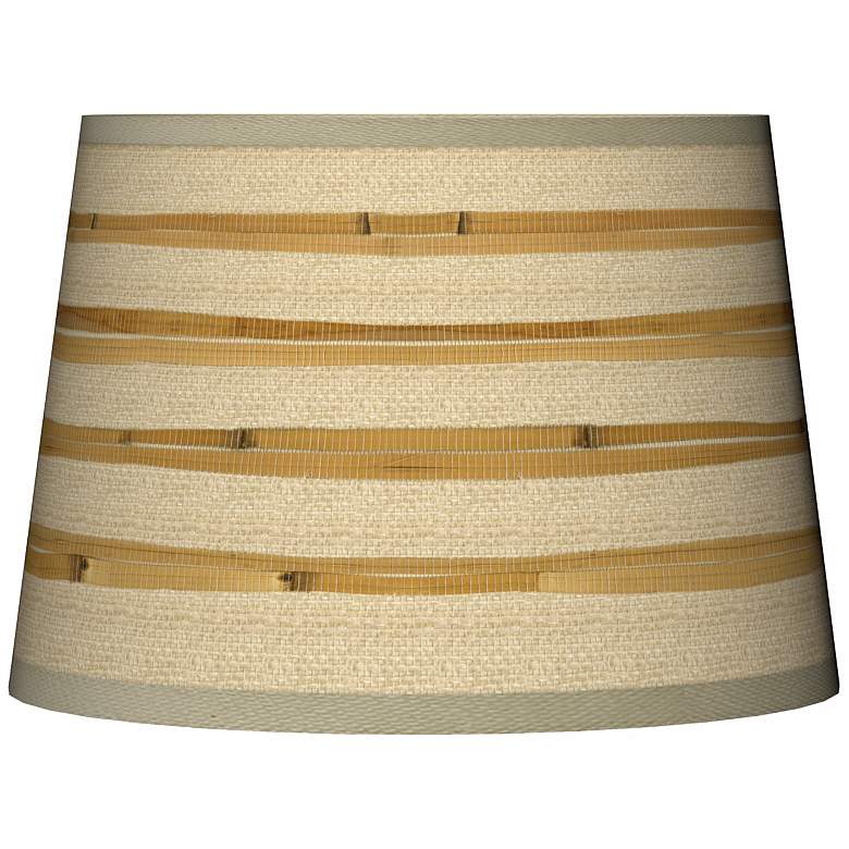 Image 1 Bamboo Wrap Tapered Giclee Lamp Shade 10x12x8 (Spider)