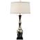 Bambooesque Polished Nickel Table Lamp