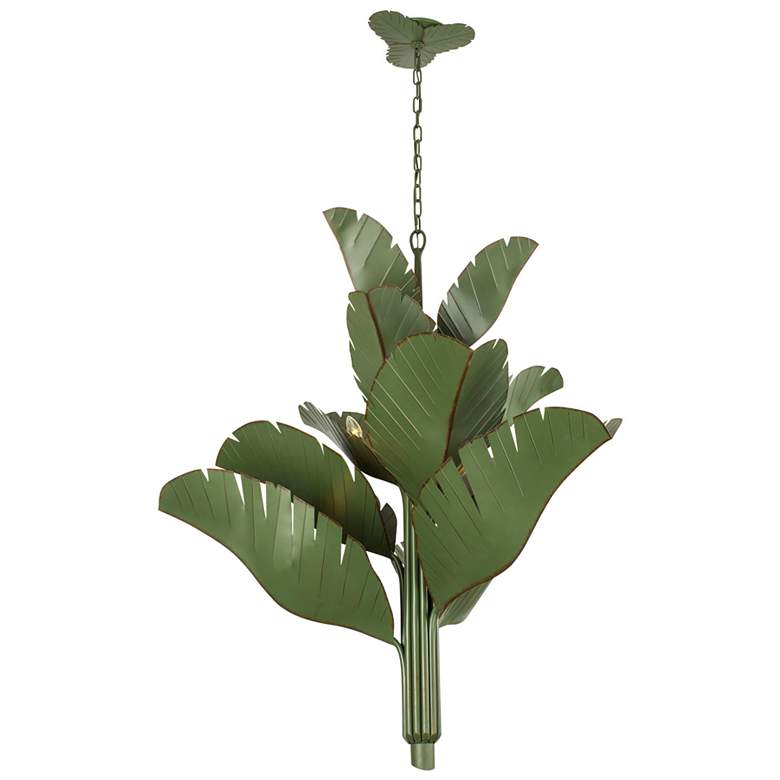 Image 2 Banana Leaf 12-Lt Chandelier - Banana Leaf more views