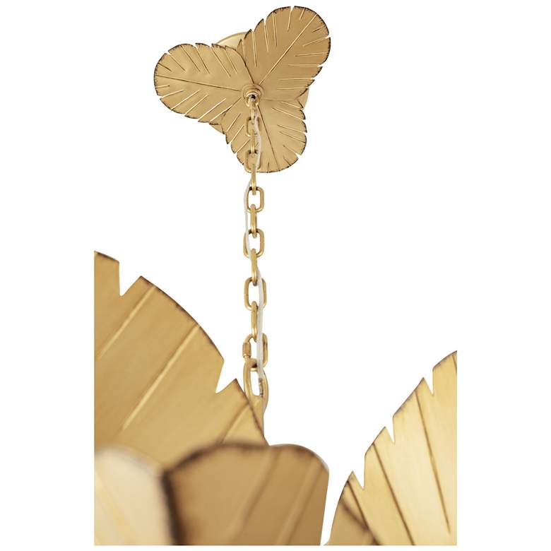 Image 3 Banana Leaf 12-Lt Chandelier - Gold more views