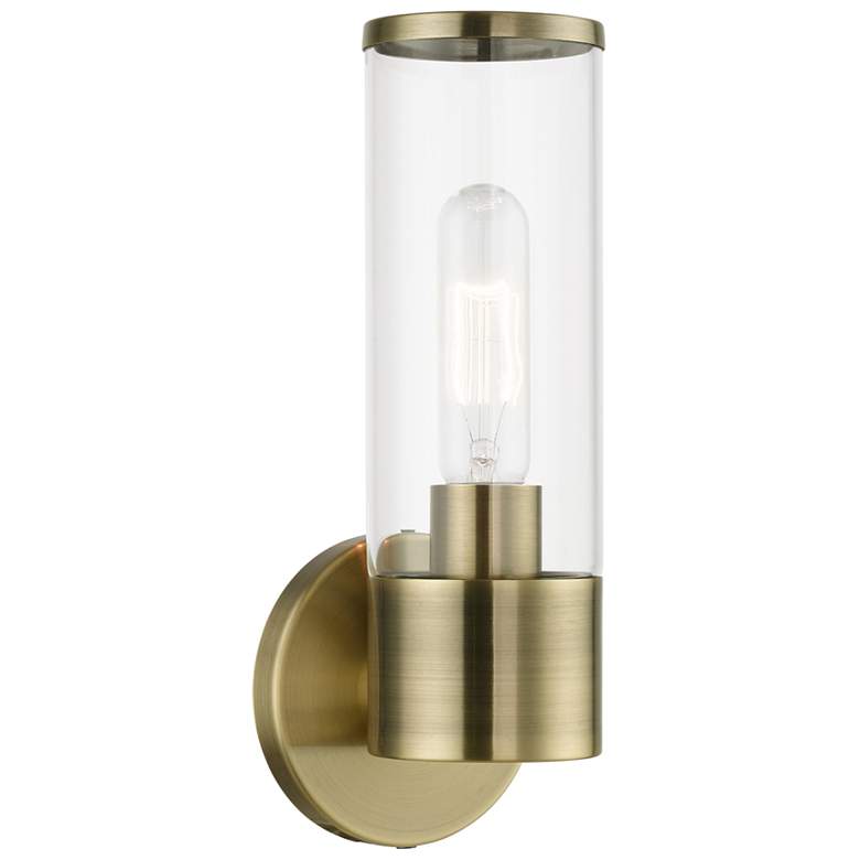Image 1 Banca 1 Light Antique Brass ADA Single Sconce