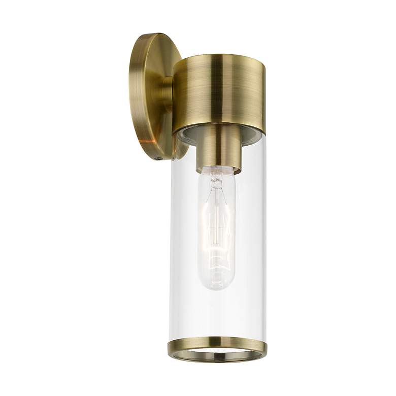 Image 4 Banca 1 Light Antique Brass ADA Single Sconce more views