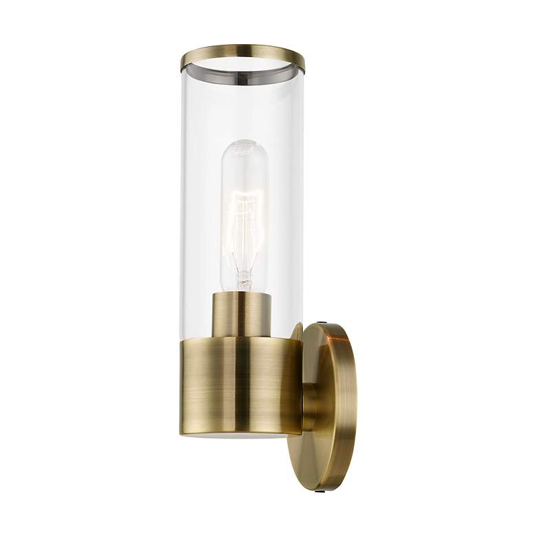 Image 5 Banca 1 Light Antique Brass ADA Single Sconce more views