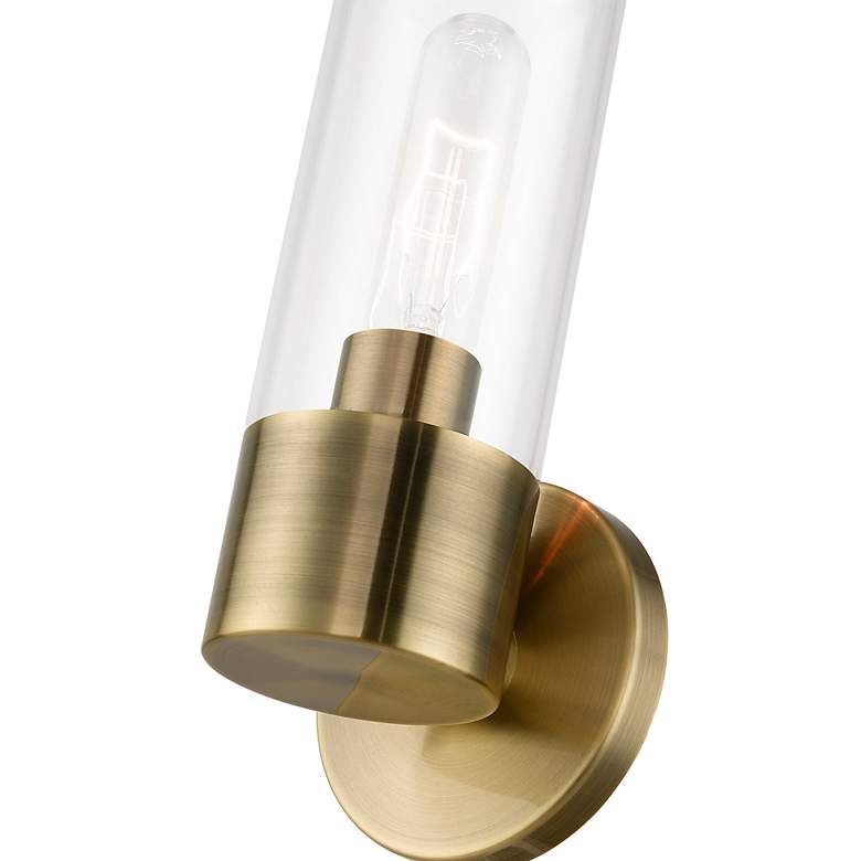Image 7 Banca 1 Light Antique Brass ADA Single Sconce more views