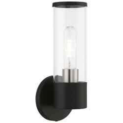Banca 1 Light Black with Brushed Nickel Accent ADA Single Sconce