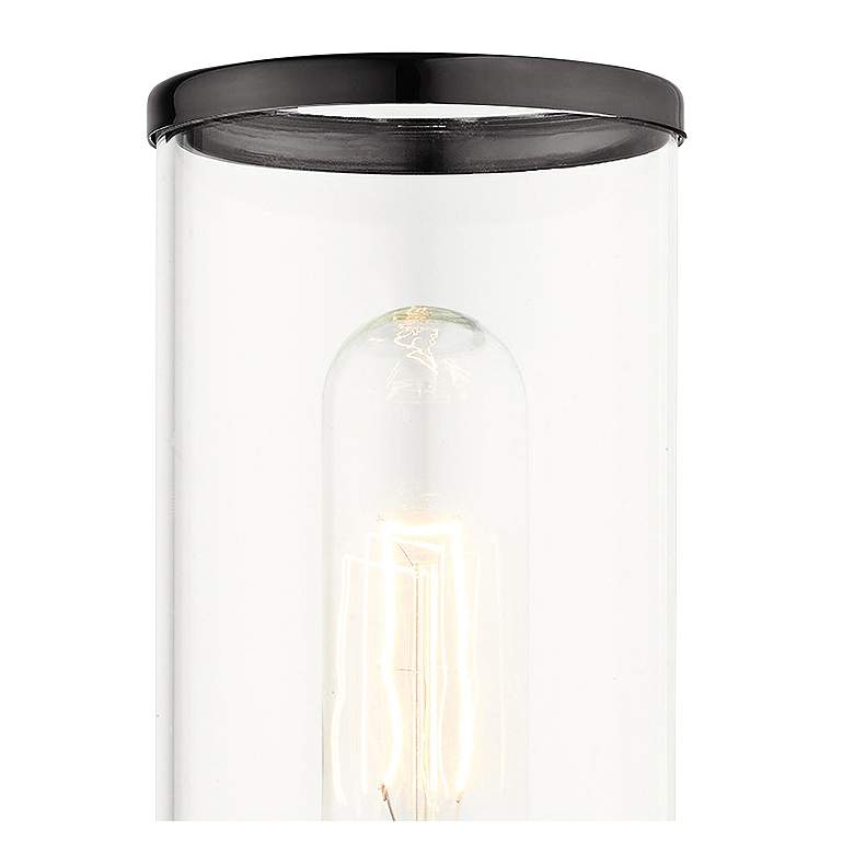 Image 3 Banca 11 1/4" High Black Chrome Wall Sconce more views