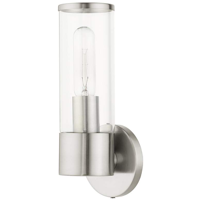 Image 3 Banca 11 1/4" High Brushed Nickel ADA Wall Sconce more views