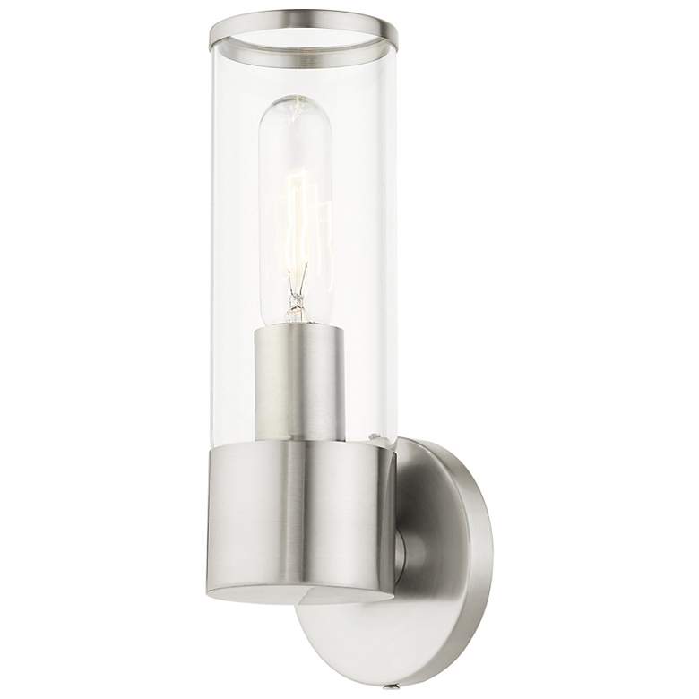 Image 5 Banca 11 1/4" High Brushed Nickel ADA Wall Sconce more views