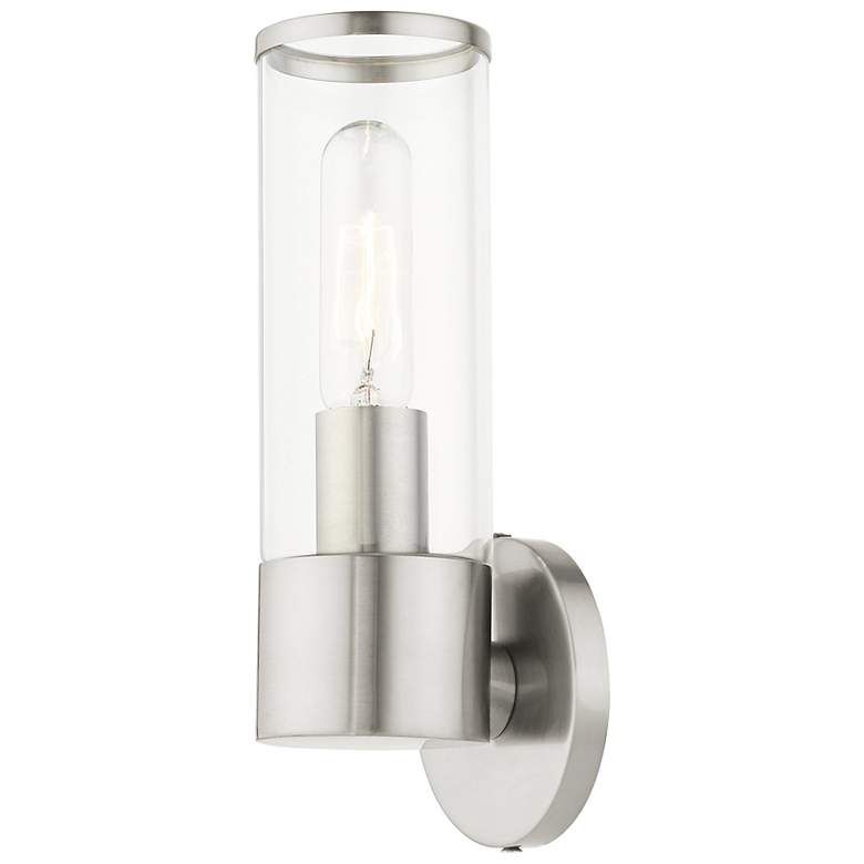Image 7 Banca 11 1/4" High Brushed Nickel ADA Wall Sconce more views