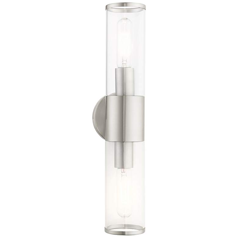 Image 2 Banca 18 1/2" Wide Brushed Nickel 2-Light Bath Light