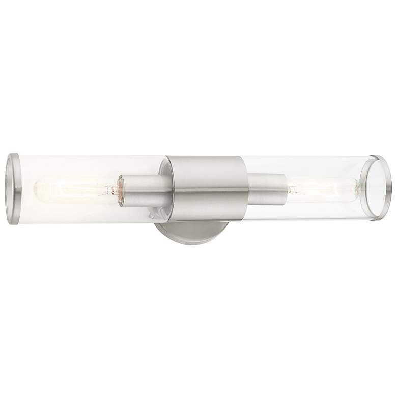 Image 6 Banca 18 1/2 inch Wide Brushed Nickel 2-Light Bath Light more views