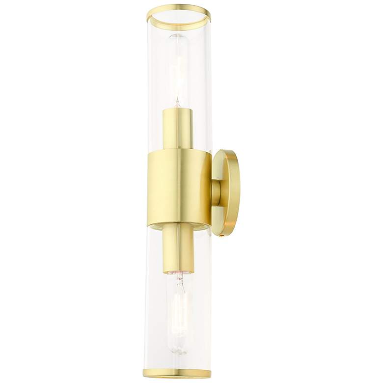 Image 3 Banca 18 1/2 inch Wide Satin Brass ADA 2-Light Bath Light more views