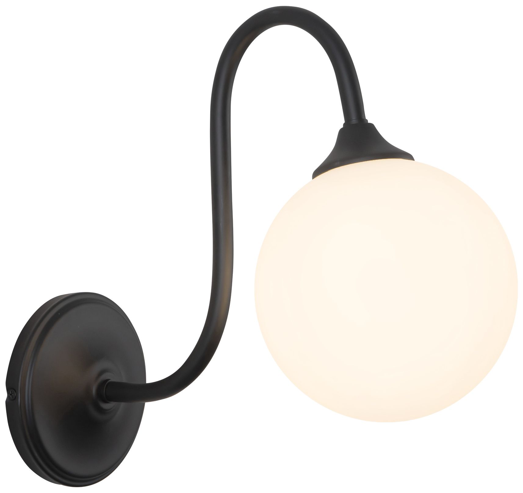 Image 2 Bancroft 12-in Matte Black Wall/Vanity Light