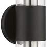 Bancroft 18 1/2" High Black and Brushed Nickel ADA Wall Sconce