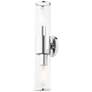 Thumbnail3 of Bancroft 18 1/2" High Polished Chrome 2-Light Wall Sconce more views