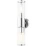 Thumbnail4 of Bancroft 18 1/2" High Polished Chrome 2-Light Wall Sconce more views